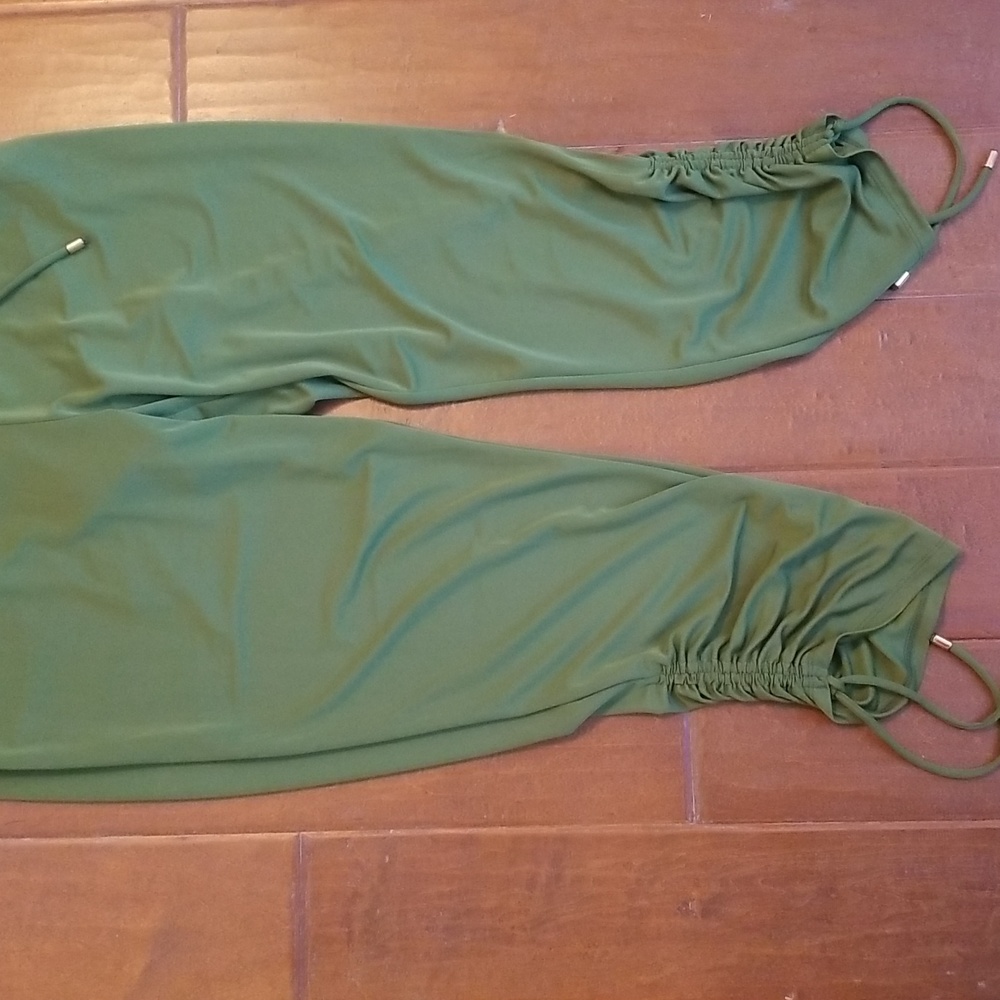 INC Womens Halter Style Green Jumpsuit - Picture 8 of 14